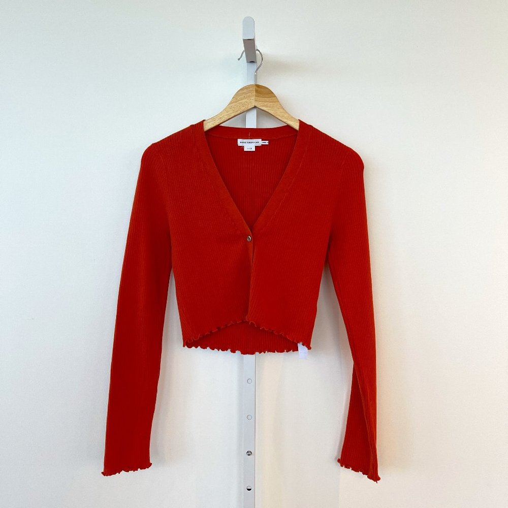 Good American Lettuce Edge Cardigan